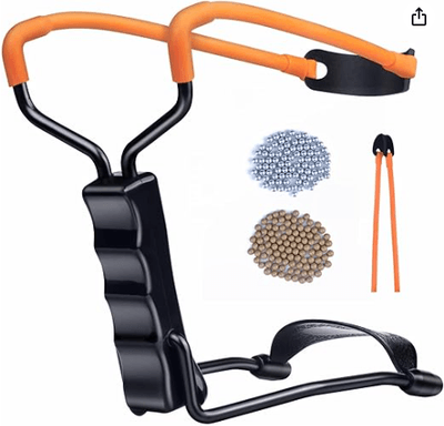 Slingshot Set - Adjustable slingshot kit with extra bands and soft...