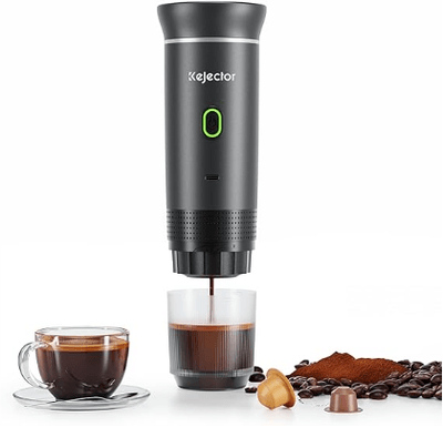 Portable Espresso Maker - Compact portable espresso maker for fresh shots on...