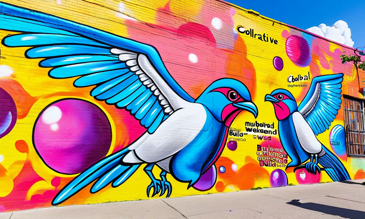 Collaborative Mural Weekend Build - Creative Arts quest for Intermediate level adventurers