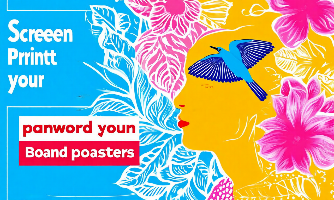 Screen Print Your Own Band Posters - Creative Arts quest for Intermediate level adventurers
