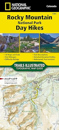 Rocky Mountain National Park Day Hikes Map (National Geographic Topographic Map Guide, 1701)