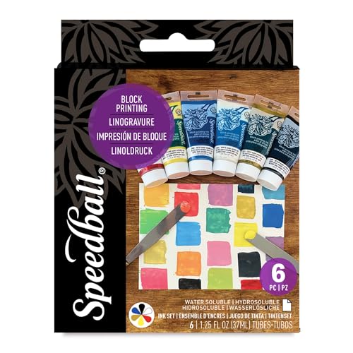 Water-based block printing ink