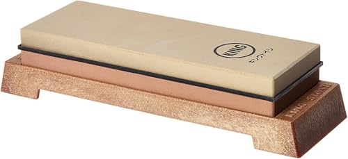 KING KW65 1000/6000 Grit Combination Whetstone with Plastic Base