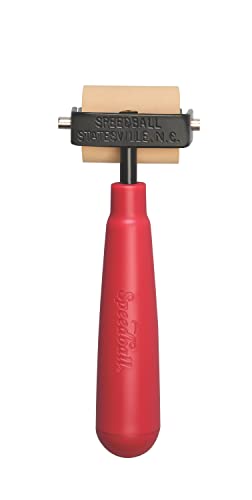 Speedball Soft Rubber Brayer, 1.5-Inch - Roller For Printmaking, Gel & Block Printing and Crafting - Made in USA