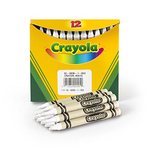 White wax crayon