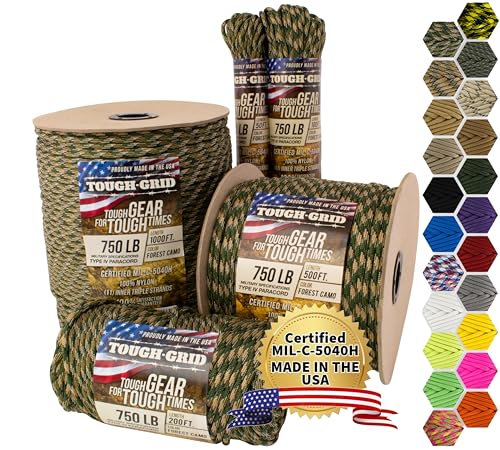 TOUGH-GRID 750 Paracord, 50 ft