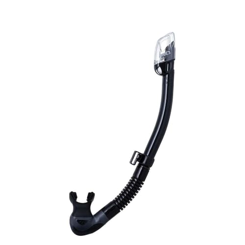 TUSA SP-0101 Hyperdry Elite II Scuba Diving Snorkel, Black/Black