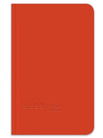 Elan Publishing Company E64-8x4 Field Surveying Book 4 ⅝ x 7 ¼, Bright Orange Cover