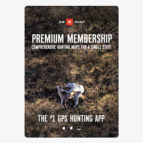 onX Hunt Premium App – Digital Hunting Map Membership for Phone, Tablet & Computer – Color-Coded Land Ownership, Google Satellite Imagery, 24K Topo Maps & Hunt-Specific Data