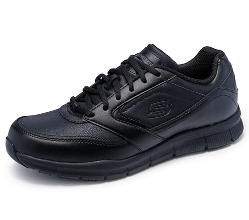 Skechers Men's Nampa Food Service Shoe, Black, 9.5