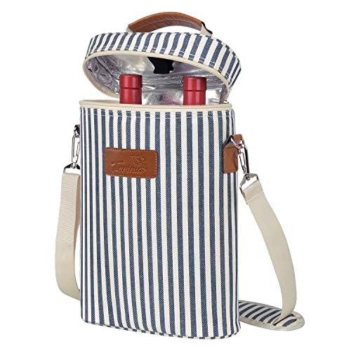 Insulated Wine Tote, 2 Bottle