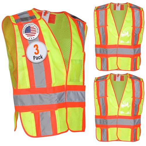 Traffic cones and high-visibility vests