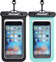 Hiearcool Waterproof Phone Pouch, IPX8 Waterproof Phone Case for iPhone 17/16/15/14 Pro Max, Cell Phone Dry Bag for Beach & Cruise Essentials, Touch Screen, Lanyard Included, 2 Pack (Fits Up to 8.9”)