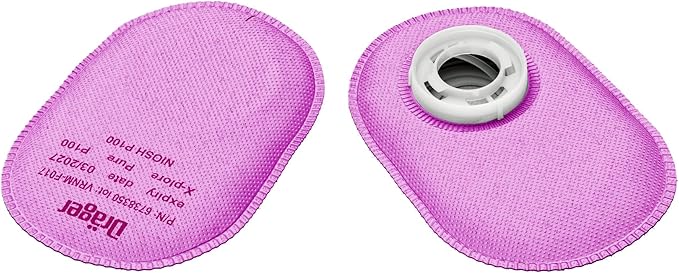 Dräger X-plore P100 filter for Oil and Solid Particles | 20 Pieces | NIOSH-Approved | for X-plore 5500 and X-plore 3300 & 3500 respirator