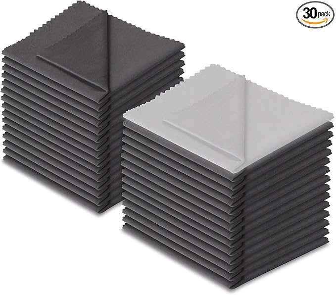 Xthel (30 Pack) Microfiber Cleaning Cloths, Glasses Cloth, Lens Cleaning Cloth, Eyeglass Cloth, Glasses Wipes,Eyeglass Wipes,iPad iPhone Lens Wipes