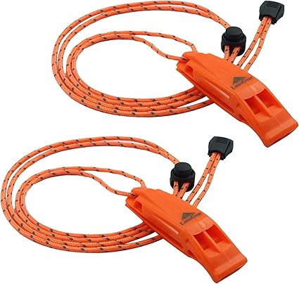 LuxoGear Emergency Whistle (2-Pack)