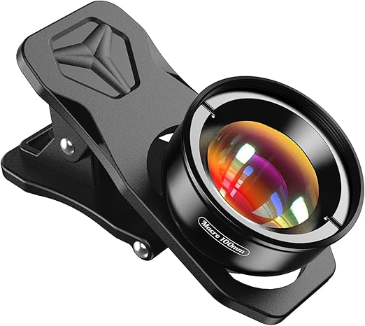 APEXEL Professional Macro Photography Lens for Smartphone, Macro Lenses for iPhone, Samsung, Galaxy, Oneplus, Android Phone(Fits for Almost All Phone), Cell Phone Lens Attachment for iPhone