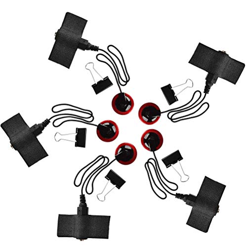 TIMESETL 5 Pcs Piezo Contact Microphone Pickups Self-Adhesive Instrument Pickups