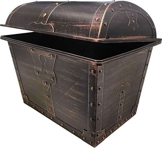 Teacher Created Resources Large Plastic Treasure Chest Classroom Rewards Pirate Party Goody Box (TCR8759) (Pack of 1)