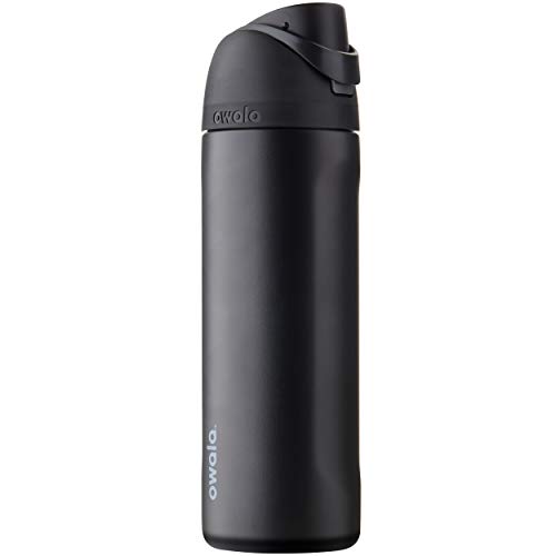 Owala FreeSip Stainless Steel Water Bottle 24 oz Very, Very Dark