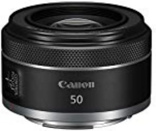 Canon RF50mm F1.8 STM Lens, Fixed Focal Length Prime Lens, Compatible with EOS R Series Mirrorless Cameras, Black