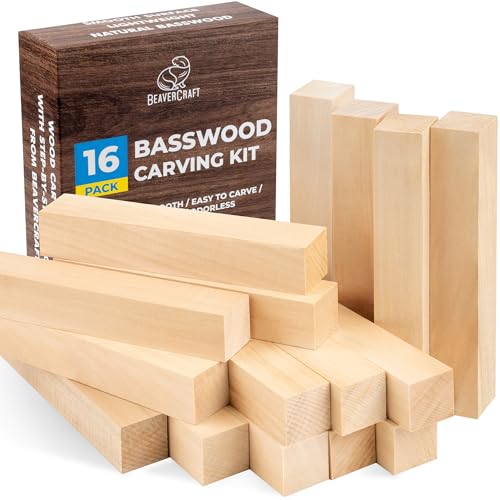BeaverCraft Basswood Blocks (16 pc)