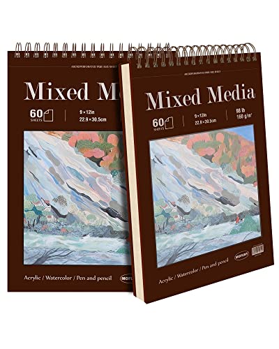 Mixed Media Sketchbook (9x12, 60lb paper)