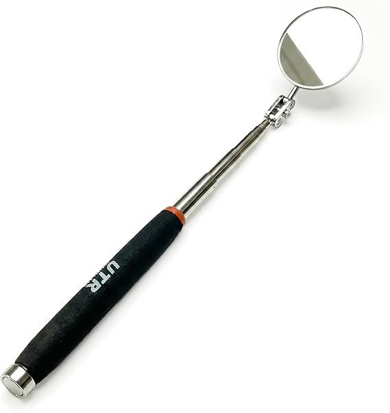 UTR Perfect - 2 in 1 - One side - 2" Telescopic Mirror for Inspection, Flexible Mirror 360 Rotation. Other side - 8lb Steel Magnet for Magnetic Pick-up. Two Tools Combined Together