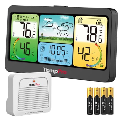 TempPro TempAir 1000FT Weather Stations Wireless Indoor Outdoor Thermometer