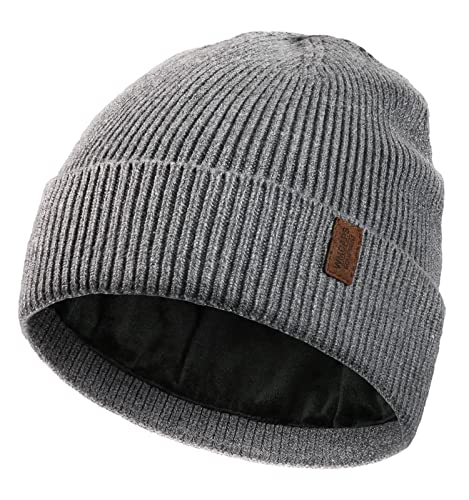 Fleece-Lined Knit Beanie