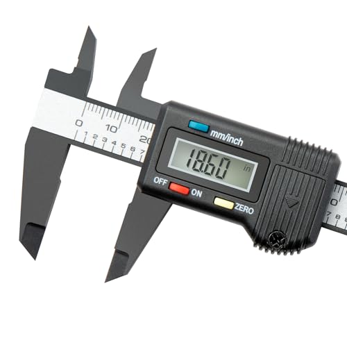 SCITOOLS Small Digital Caliper 0-4" Mini Measuring Tool, Micrometer Caliper with Auto-Off Feature, Interchangeable Between inches and millimeters for Jewelry Measurement and 3D Printing