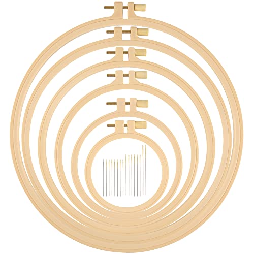 Plastic Hoops with 16 Needles (6-Pack)