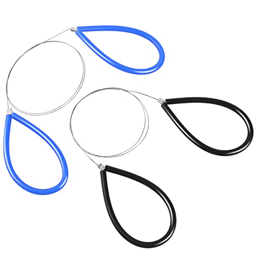 Clay Cutters Wire Steel Wire Clay Cutter Cutting Pottery Tools Cut Off Tools for Clay Artists with Black and Blue Handle Pottery Wheel Wire Tools 2 Pcs