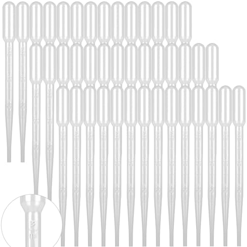 moveland 100 PCS 3ML Dropper Pipettes Essential Oil Transfer for Crafting