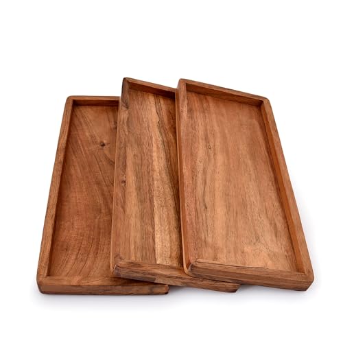 Wooden serving tray