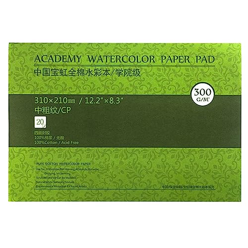 Cold-Press Watercolor Paper Block (140 lb, 9x12 inch)