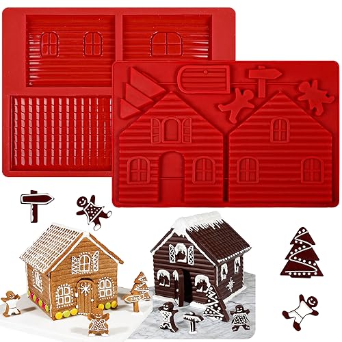 Gingerbread House Silicone Mold Tray