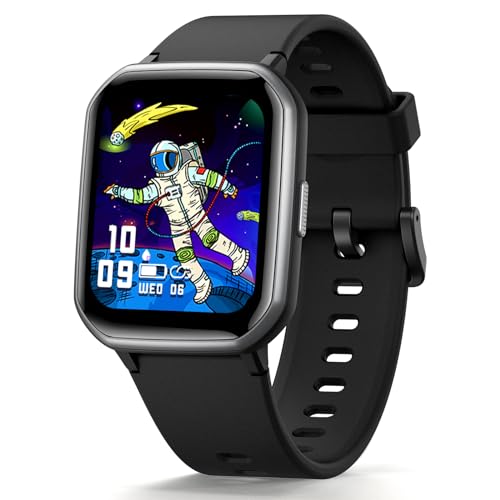 YOUSOKU Kids Smart Watch Girls Boys, Fitness Tracker for Kids, 1.5 Inch DIY Dial, 19 Sport Modes, Sleep Monitor, Pedometers, Heart Rate, IP68 Waterproof, Great Gift for Boys Girls Teens 6-14