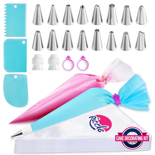 Piping Bags & Tips Set (100 Bags)
