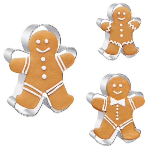 Gingerbread Man Cutters, 3 Sizes