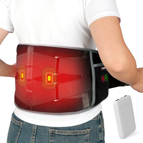 Comfytemp Cordless Heating Pad with Massager for Back FSA Eligible HSA Gift