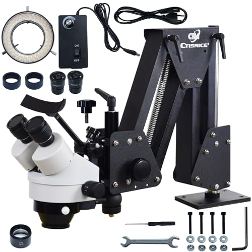 CTISMICE Jewelry Microscope for Diamond Setting Jewelry Making Engraving