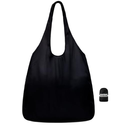Nanobag Standard 19L Tote Foldable Packable Reusable Grocery Shopping Bag | 0.9 oz Premium Portable Collapsible Ultralight Pocket-Sized for Everyday Use & Travel