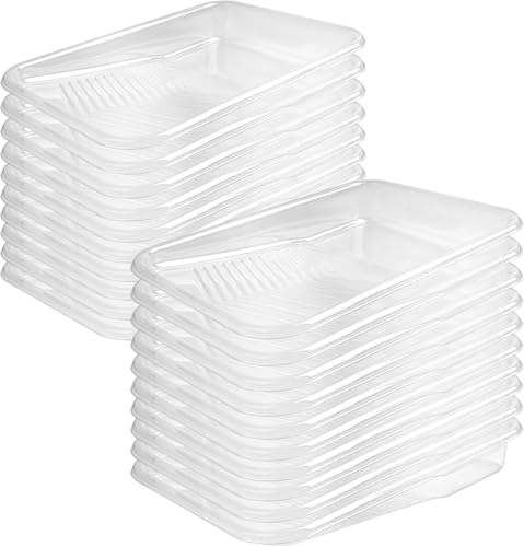 Mister Rui 9 Inch Tray Liners 20-Pack, Disposable for Paint Roller Trays | Replaceable Plastic Liners for 9 Inch Trays – Quick Cleanup. Ideal for Walls, Large Projects and Color Switching