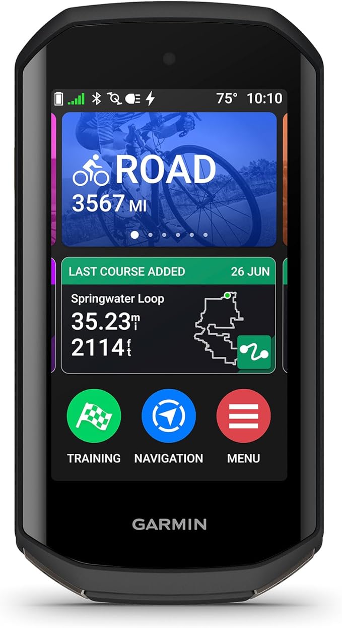 Garmin Edge® 1050, Premium Cycling Computer, Vivid Color Touchscreen Display, Built-in Speaker, Advanced Training and Group Ride Features, Road Hazard Alerts