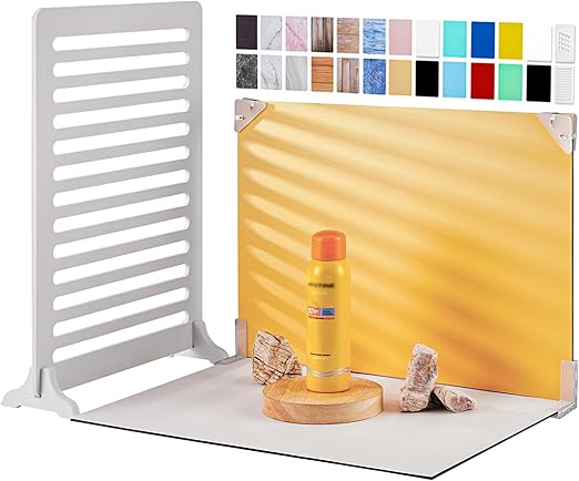 Meking 12Pcs 22Patterns Small Product Photography Backdrops Kit Photo Background Food Photography Backdrop Board with Carrying Bag and Drawstring Bag(16.5X11inch)