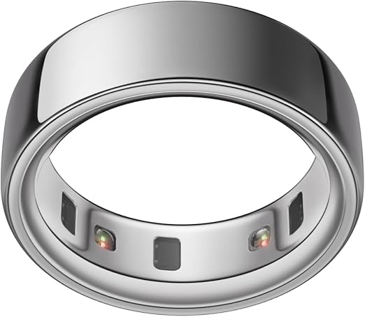 Oura Ring 4 - Silver - Size 10 - Sleep, Activity, Women’s Health, AI Advisor, Up to 8 Days of Battery Life, Size Before You Buy, Android & iOS Compatible