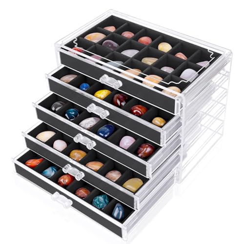90-Grid Rock Collection Display Case