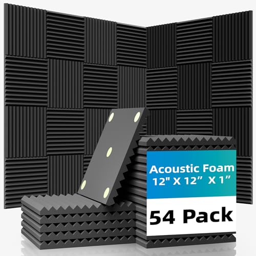 1" Acoustic Wall Panels, 54-Pack