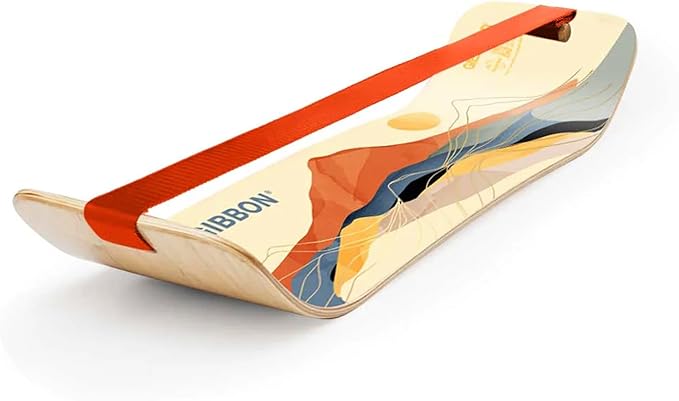 GIBBON SlackBoard - GiBoard Balance Board - Gift for Kids & Adults - 1 & 2 Line Options - Slackline Balance Trainer for Core Workouts, Standing Desk Exercise, Home Gym, Yoga & More